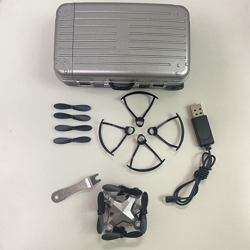 迷你折叠无人机遥控飞机充电线器螺旋桨风叶保护防护栏电机零配件