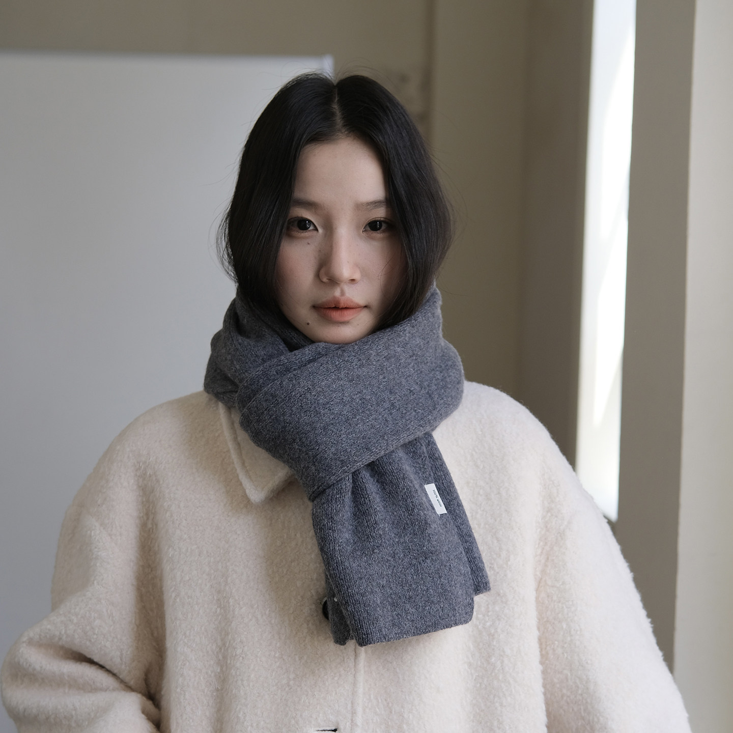 长期主义~澳洲100%纯羊毛围巾女冬季简约加厚长款纯色针织围脖男,服饰配件/皮带/帽子/围巾,围巾/丝巾/披肩,淘宝优惠券,粉丝福利购,淘宝优惠卷