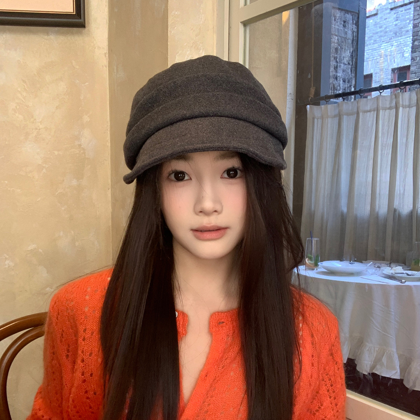 宽帽檐~遮脸百搭报童帽子女秋冬文艺复古画家帽英伦风毛呢八角帽,服饰配件/皮带/帽子/围巾,帽子,淘宝优惠券,粉丝福利购,淘宝优惠卷