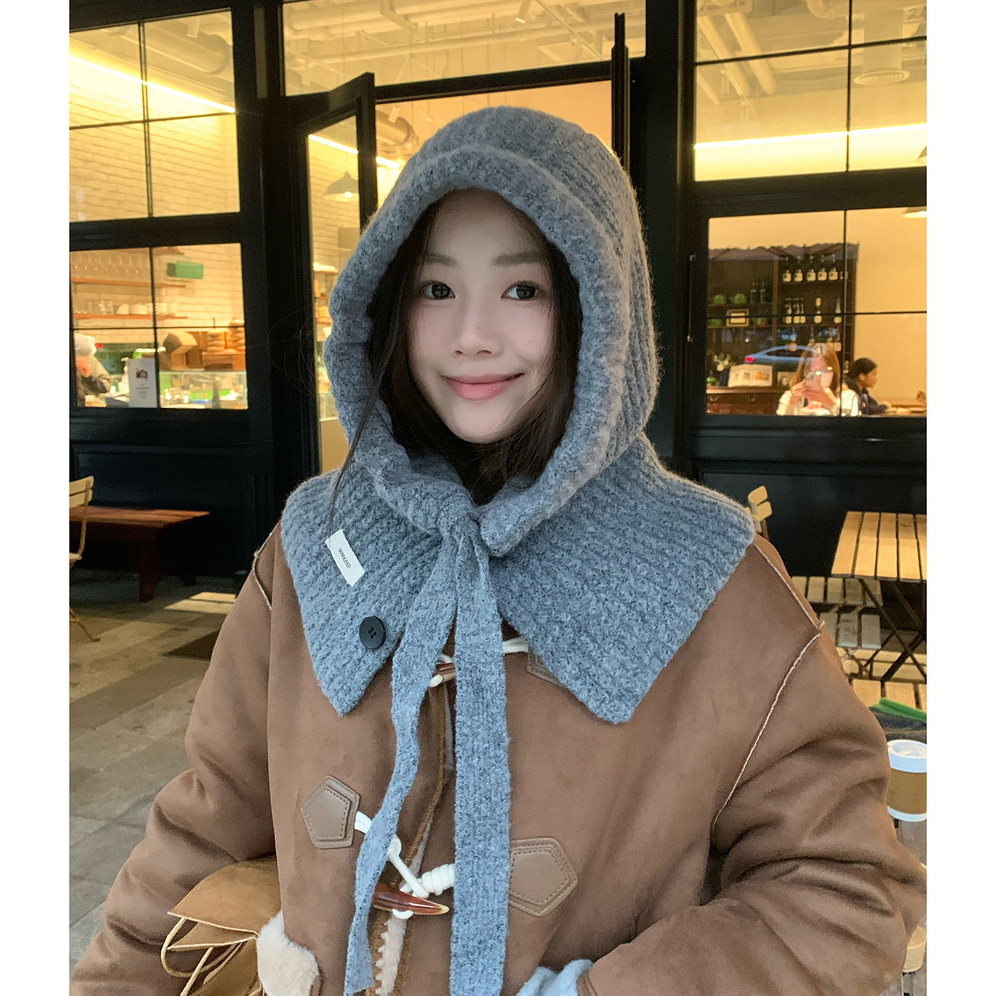 帽子围巾一体巴拉克拉法帽女冬季加厚针织帽保暖毛线帽防风雷锋帽,服饰配件/皮带/帽子/围巾,帽子,淘宝优惠券,粉丝福利购,淘宝优惠卷