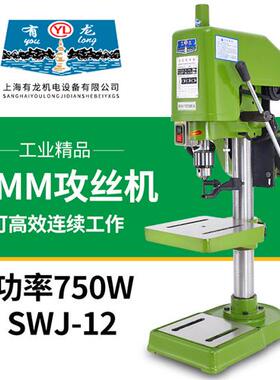 攻丝机大功率重型工业攻牙丝攻机电动SWJ-12台式钻攻攻两用铜