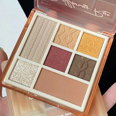 akf七色眼影综合盘腮红高光打底