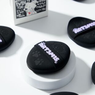 黑贝贝粉扑凹凸迷思气垫粉扑粉底液专用超软不吃粉海绵干湿两用