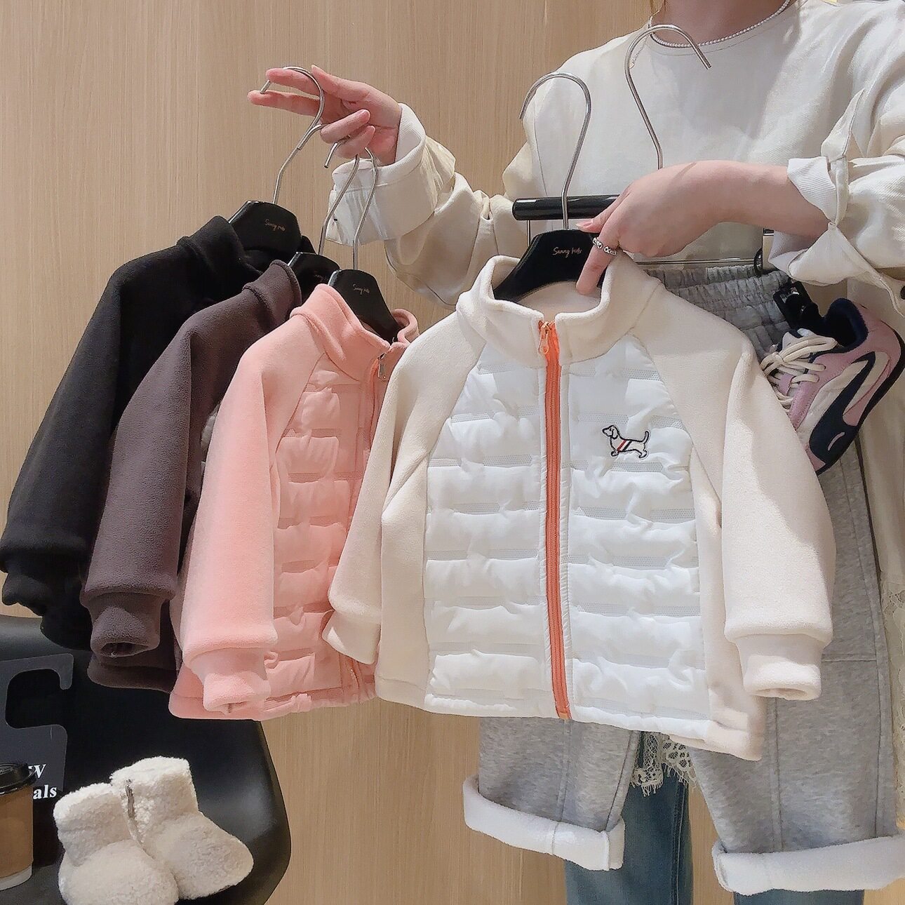 2026儿童棉服外套男童女童内搭秋冬新款保暖轻薄校服神器休闲上衣