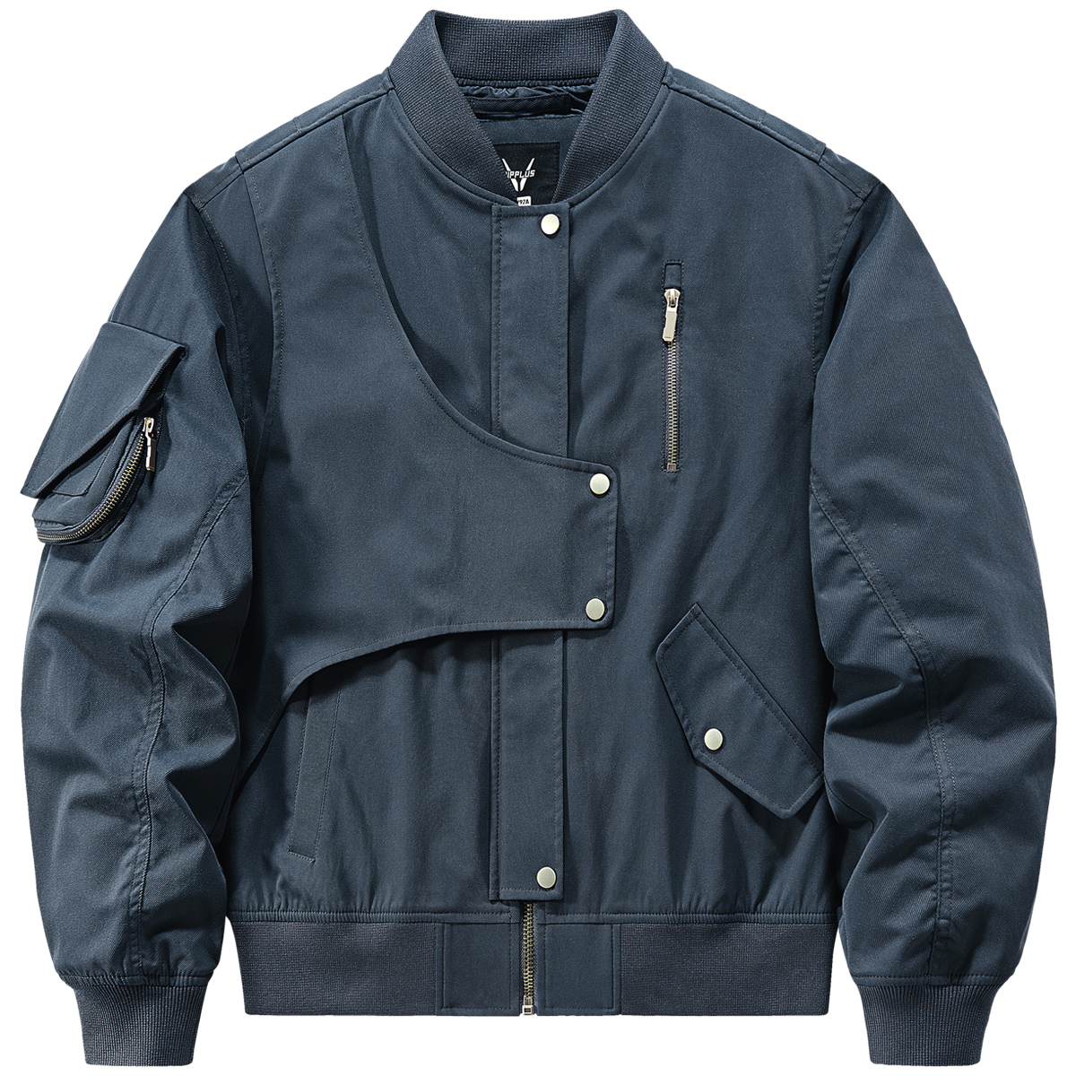 多口袋设计感棒球服夹克