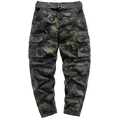 男潮牌工装 户外战术裤 裤 VIP迷彩裤 直筒宽松休闲裤 大码 耐磨工作裤