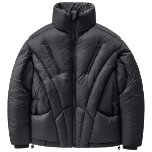 加厚立领面包服白鸭绒极寒保暖外套潮 VIP解构设计感羽绒服男冬季