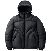 VIP设计感极寒羽绒服男2026冬季 加厚连帽情侣解构面包服保暖外套