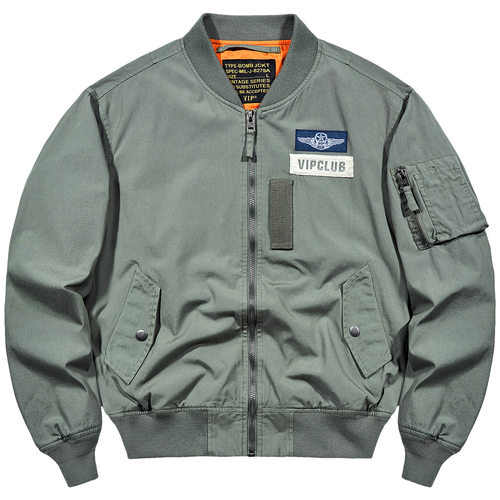 VIP纯棉ma1飞行员夹克棒球服外套