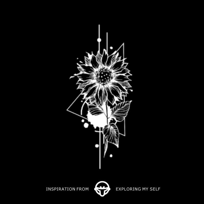 再变 向日葵草本个性男女防水持久潮酷纹身贴半永久手臂向阳花