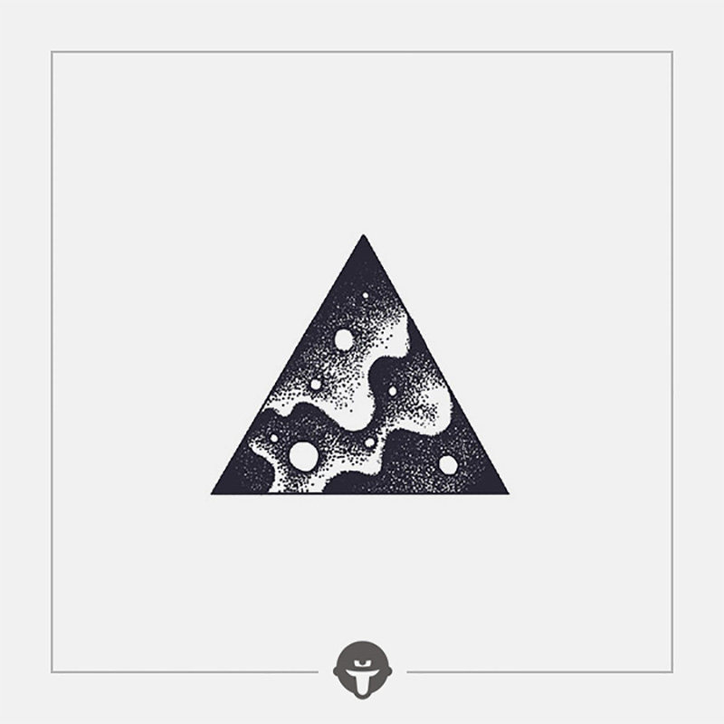 再变 宇宙星河黑暗系纹身贴遮盖堕落防水持久三角星球男女小图