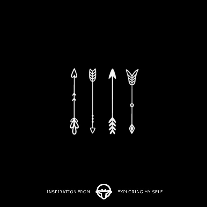 再变草本纹身贴mini箭羽防水女