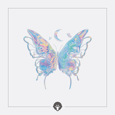 再变纹身贴次元青蝶彩色少女