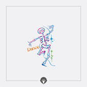 再变 骷髅舞彩色纹身贴纸防水有趣可爱活力多巴胺原创高级骷髅