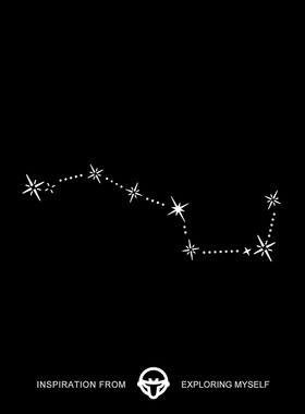 再变 北斗七星草本纹身贴中式国风星河防水持久女保持久锁骨手腕