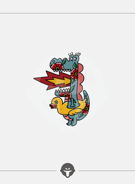 再变纹身贴喷火龙防水小腿持久