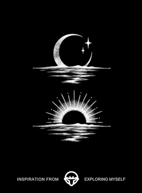 再变 朝夕月相草本果汁纹身贴男防水持久女情侣闺蜜高级感贴纸