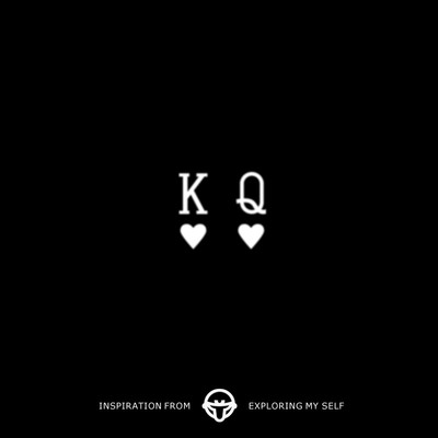 再变草本纹身贴黑桃KQ扑克手指