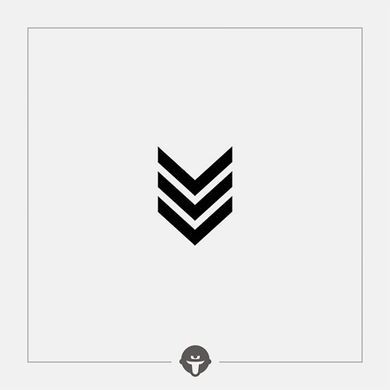 再变 勇往直前tattoo纹身贴防水男持久三角直线脚踝时尚黑白女