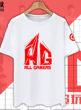 AG超玩会战队队服梦泪王者游戏KPL同款短袖t恤衫男女半袖纯棉衣服