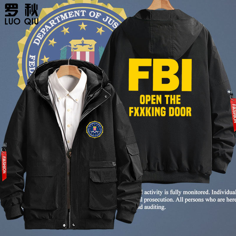 美联邦调查局FBI特工探员电影电视剧周边连帽夹克男女外套上衣服