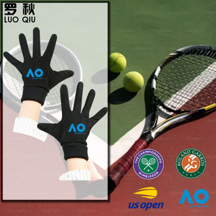 澳网法网温网美网球公开赛教练网球大满贯可触碰手套男女分指保暖