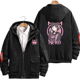 NEKO电子音乐手游泡芙ROBO世界Cytus 2夹克连帽男女外套衣服帽衫