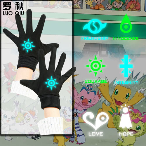 数码宝贝大冒险联名NASA手套