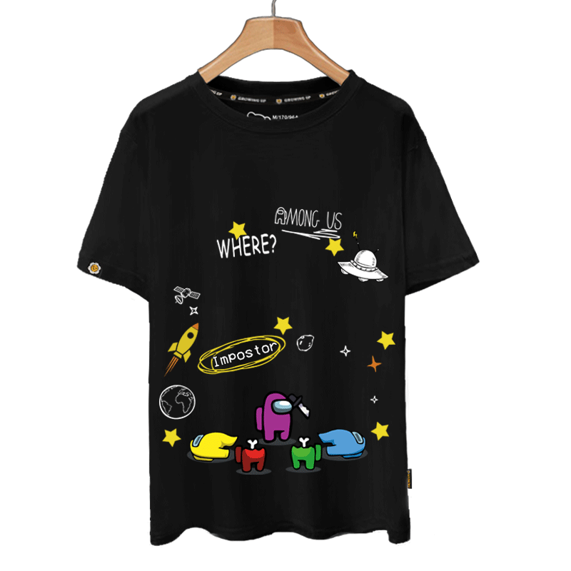 太空狼人杀amongus益智游戏t恤