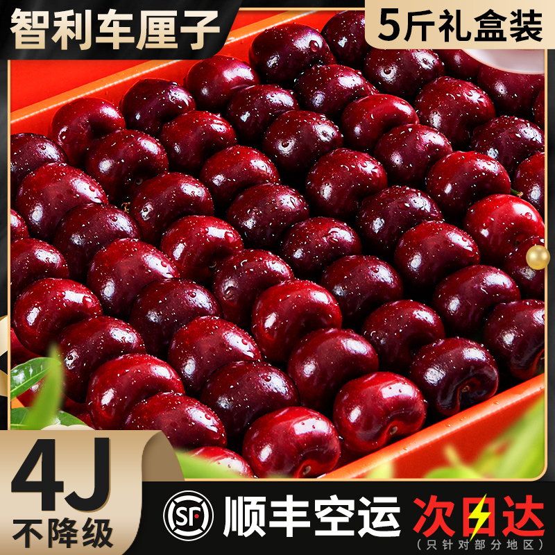 智利车厘子新鲜水果包邮5斤应当季整箱大樱桃顺丰礼盒车厘子孕期3