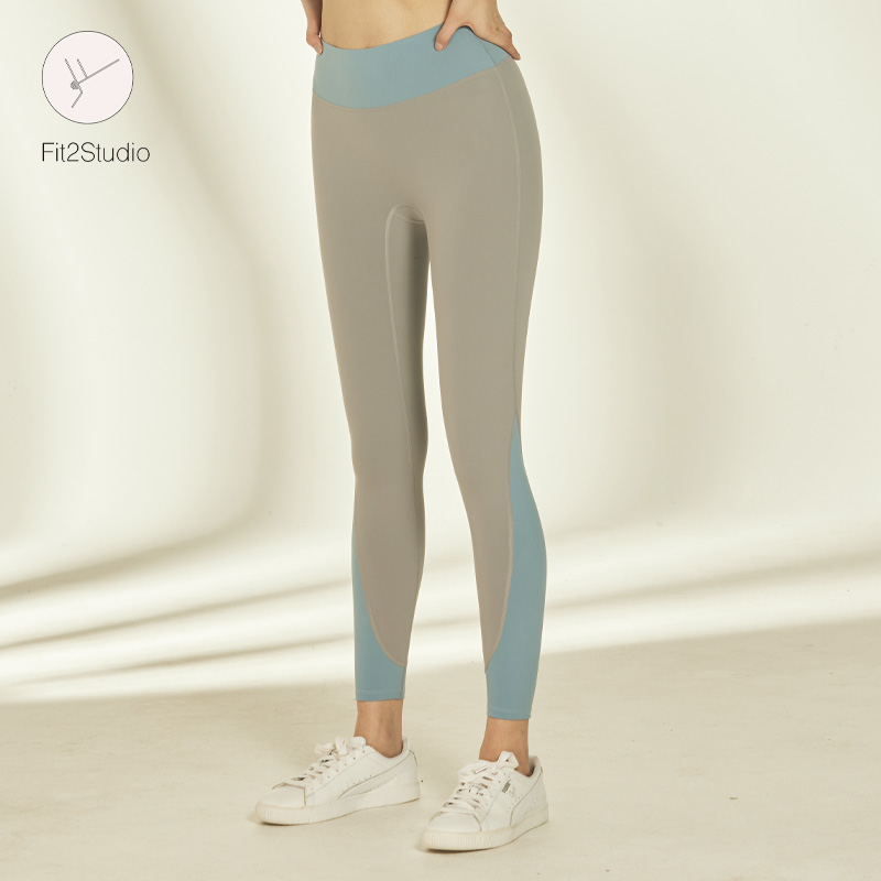 fit女士修身细腰高弹力九分瑜伽