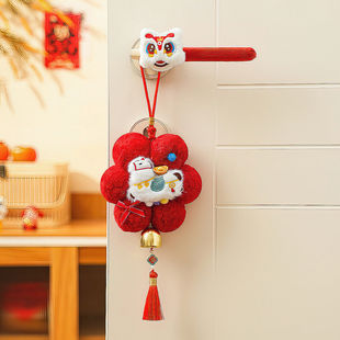 2026过年春节门把手场景布置挂饰氛围马年门挂新年装饰入户门挂件