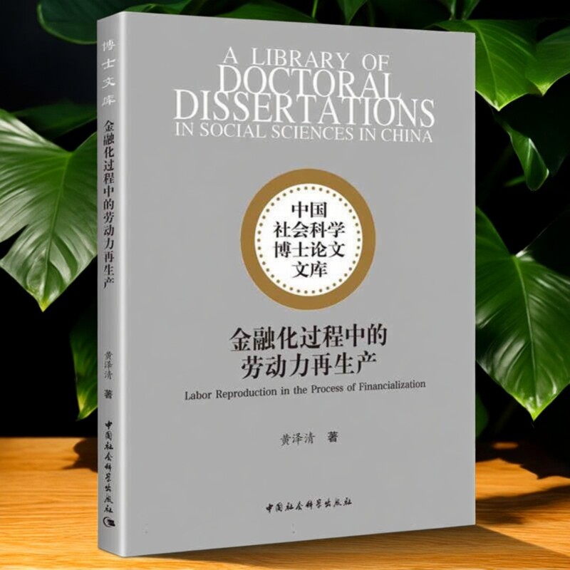 金融化过程中的劳动力再生产 黄泽清著 中国社会科学博士论文文库 经济学 中国社会科学出版社官方正版
