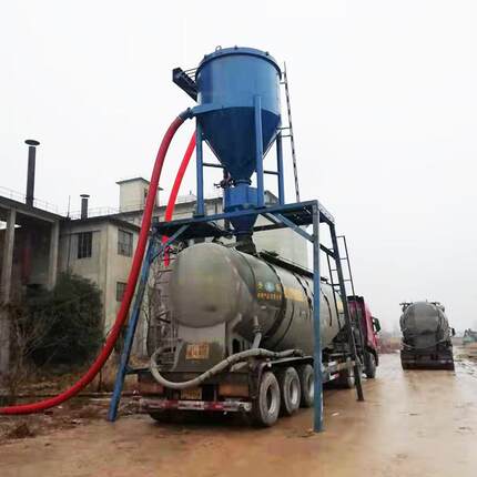 钢板仓出粉煤灰装罐车气力输送机加工定制脉冲除尘式气力输送机