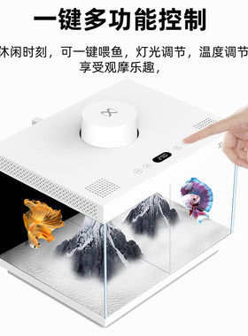 鱼缸小型客厅生态金鱼乌龟缸
