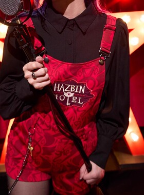 GUMO链条背带短裤 地狱客栈正版官周 KeeKee Hazbin Hotel Logo