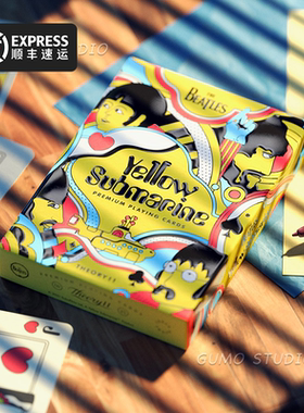 GUMO现货披头士黄色潜水艇扑克牌约翰列侬美国正版桌游卡牌棋牌