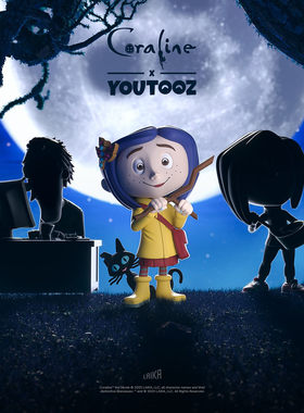 GUMO鬼妈妈 怪诞随意门第十四道门定格动画彩盒正版公仔 Coraline
