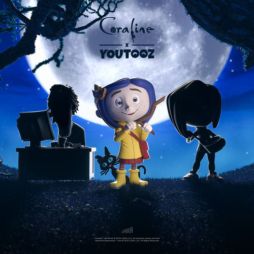 GUMO鬼妈妈 怪诞随意门第十四道门定格动画彩盒正版公仔 Coraline