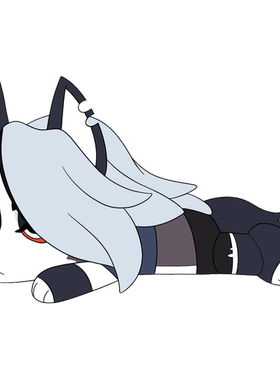 顺丰官周现货Gumo Loona 41cm极恶老大毛绒玩偶RR Helluva Boss