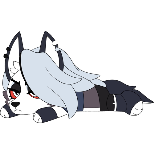 顺丰官周现货Gumo Loona 41cm极恶老大毛绒玩偶RR Helluva Boss