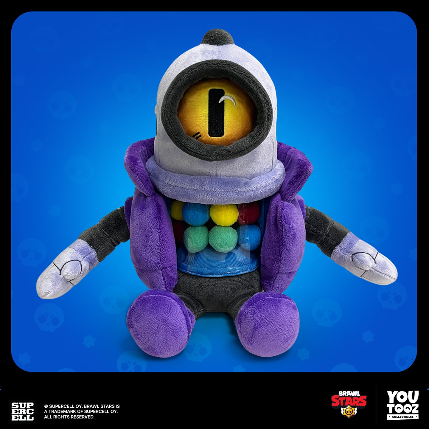 瑞科 GUMO 荒野乱斗 射击游戏 周边毛绒玩偶 Brawl Stars Rico