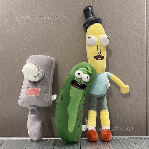 GUMO传送枪！Rick and Morty正版瑞克和莫蒂周边发声宠物毛绒玩具