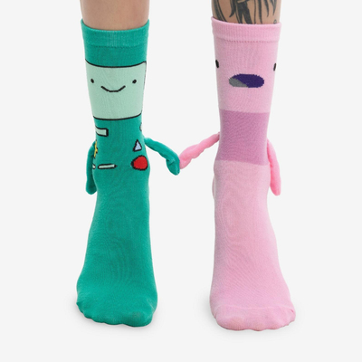 GUMO探险时光 官谷服饰 磁吸牵手袜子 Adventure Time BMO Shelby