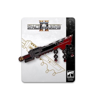 Warhammer GUMO 正版 战锤游戏 Chainsword 珐琅徽章胸针