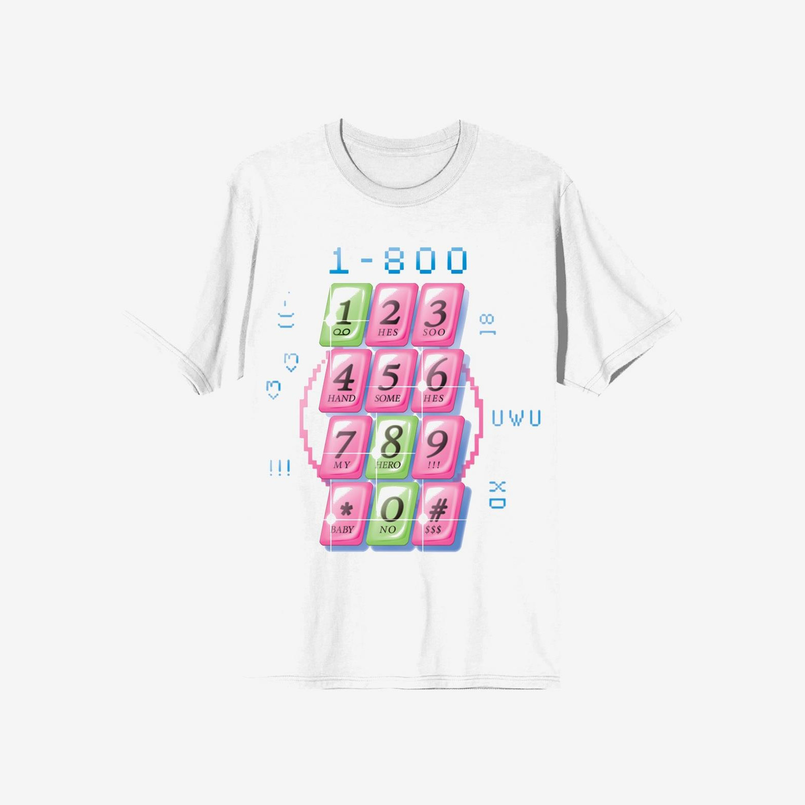 顺丰Gumo bbno$ 1-800 Cell 宝宝没有钱预定 明星正版周边短袖T恤