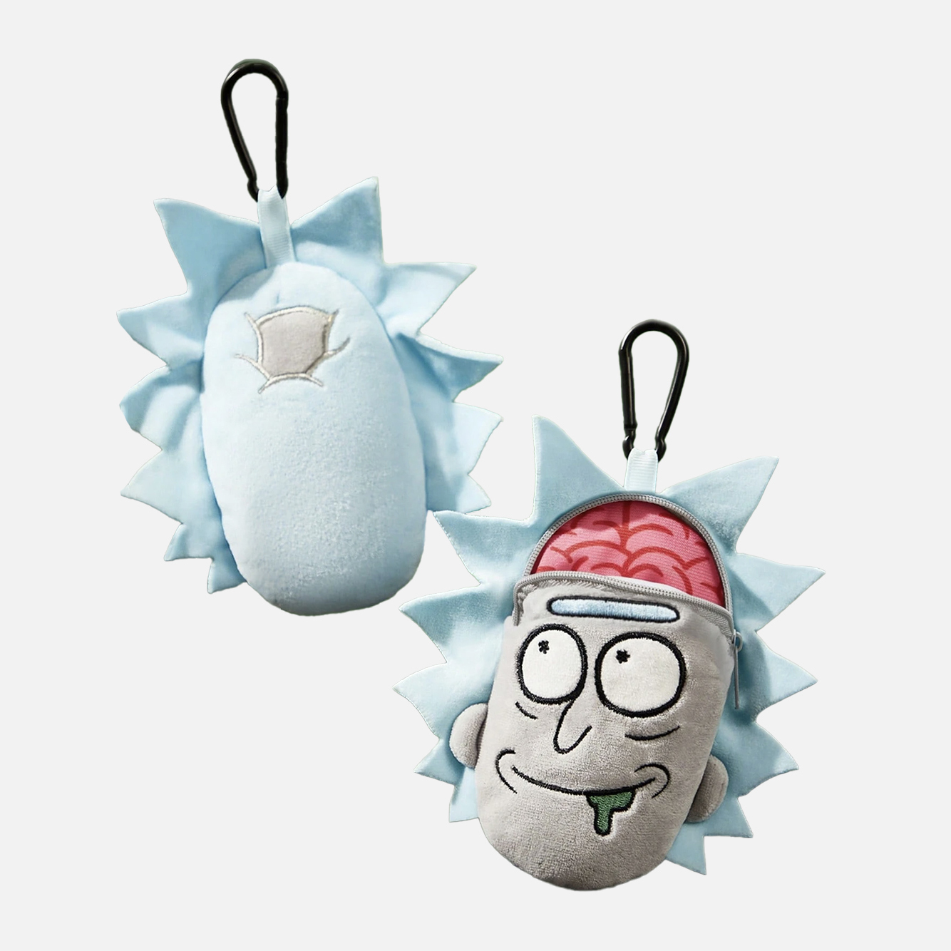 GUMO刺绣硬币包 瑞克和莫蒂 大脑姥爷流口水 挂件 RIck and Morty