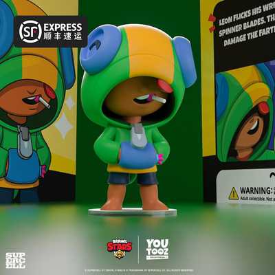 GUMO荒野乱斗射击游戏周边正版收藏彩盒手办 Brawl Stars Leon