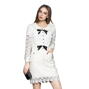 奈昕让您穿着好看个性化私人订制 93857 new dress秋季名媛气质修