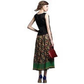 化私人定制 2383复古印花吊带连衣裙 纯色背心套装 奈昕个性 女新款